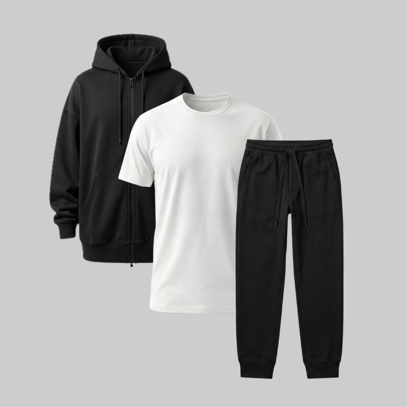 Set Hoodie Oversize con Zipper + Jogger