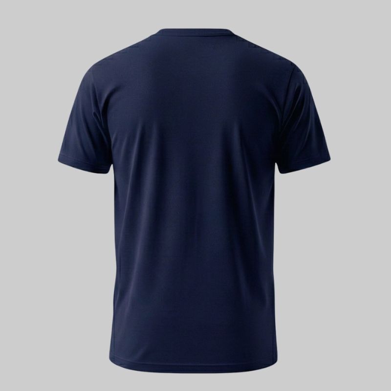 T-shirt en coton bleu