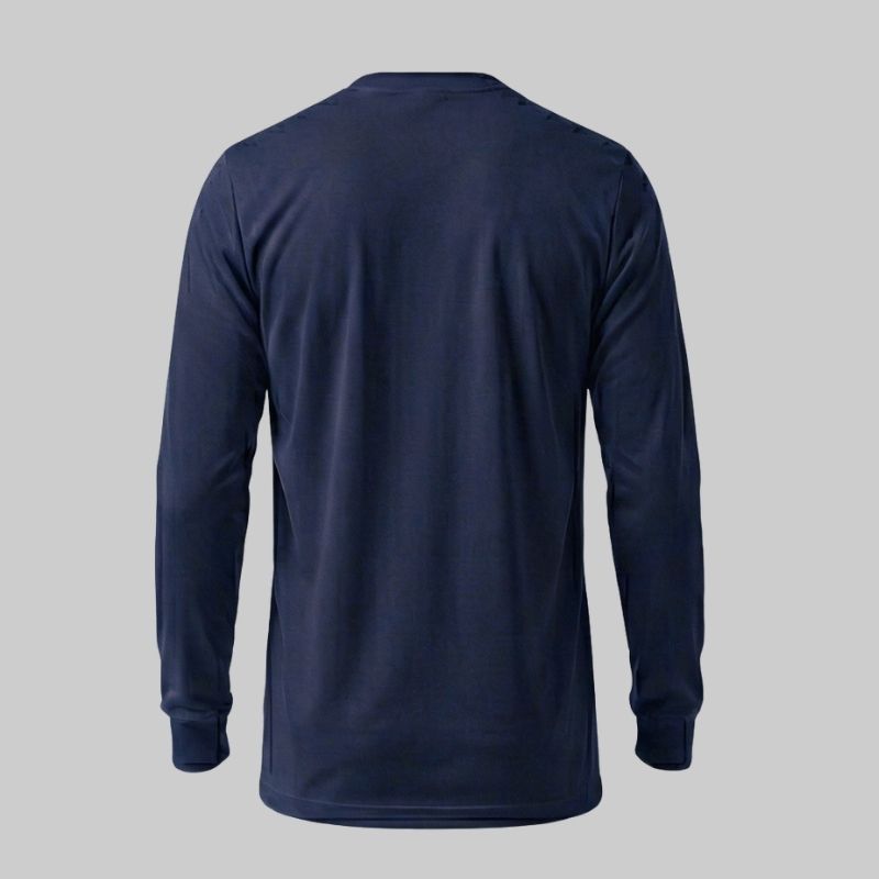 T-shirt à manches longues et col en V