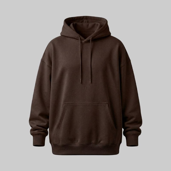 Sudadero Café Oversize con Capucha