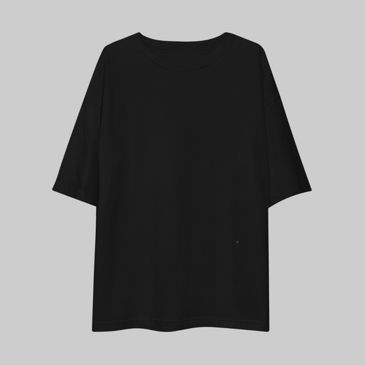 Playera Negra Oversize - Elegancia y calidad en nuestra insignia. Descubre la perfección del algodón premium importado. envíos a Guatemala
