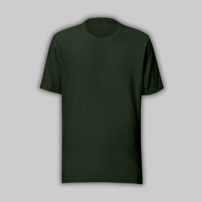 T-shirt en coton vert foncé