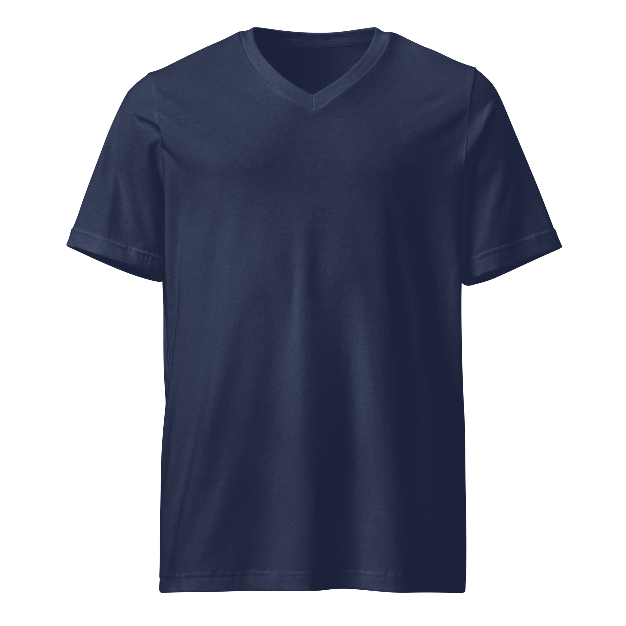 Playera Azul de Algodón Cuello en V