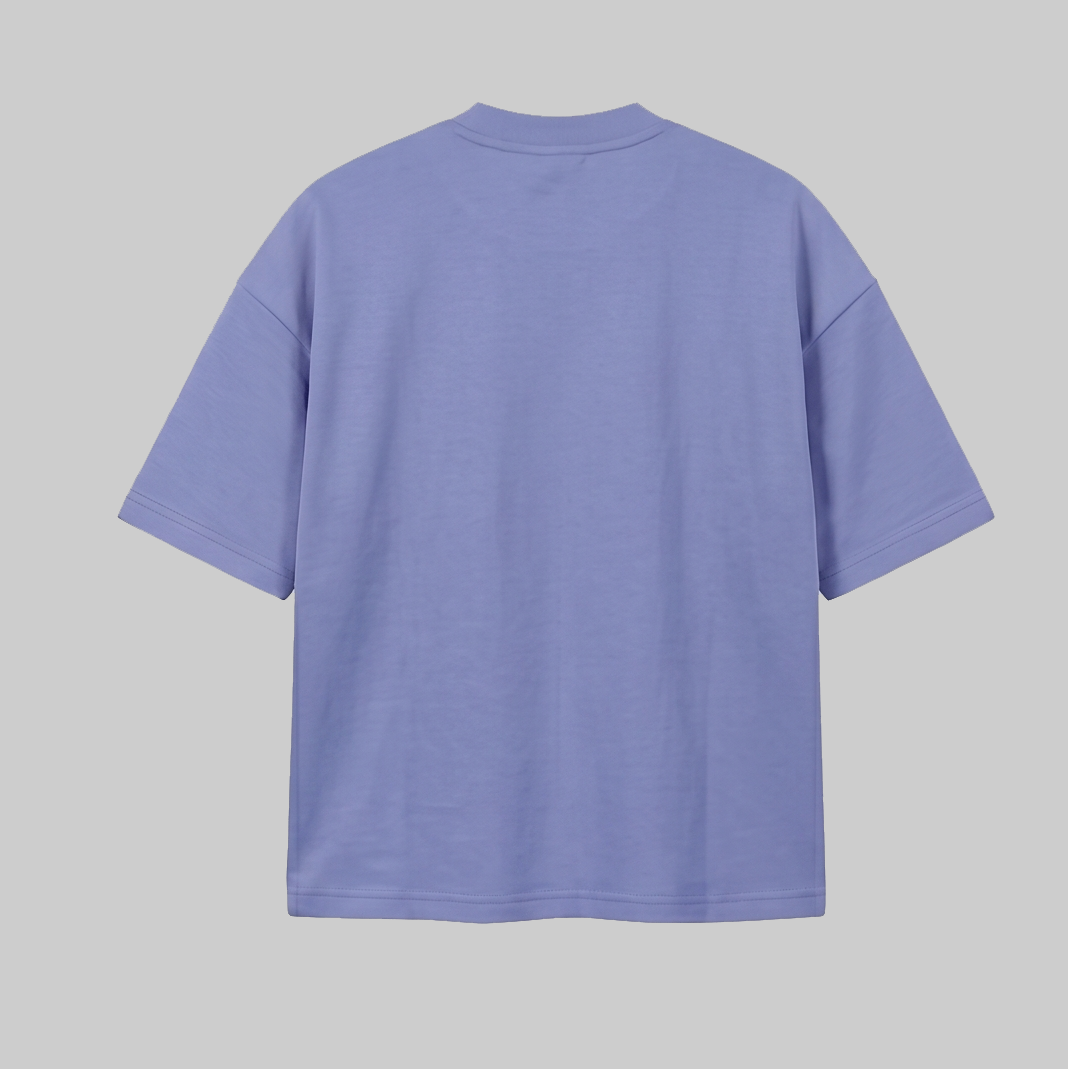 Playera Oversize Azul Lavanda 300G