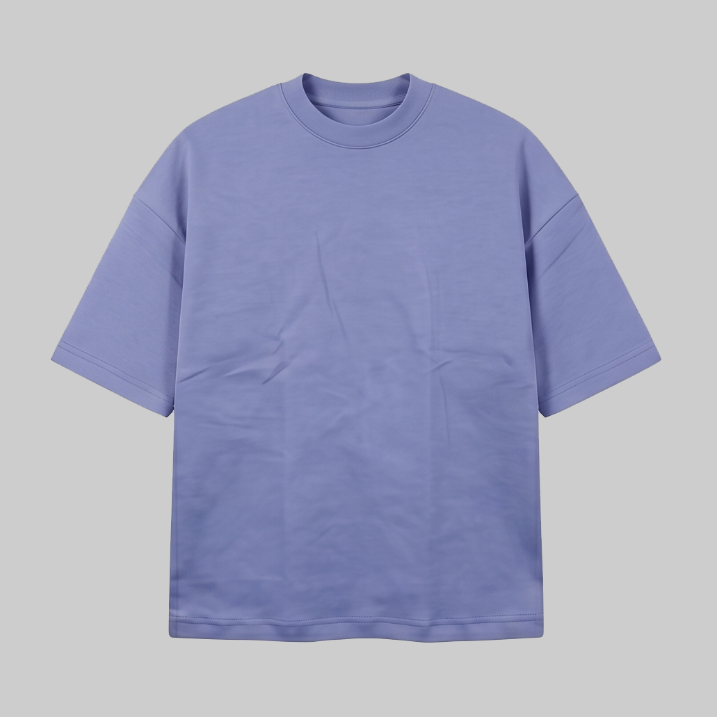 Playera Oversize Azul Lavanda 300G