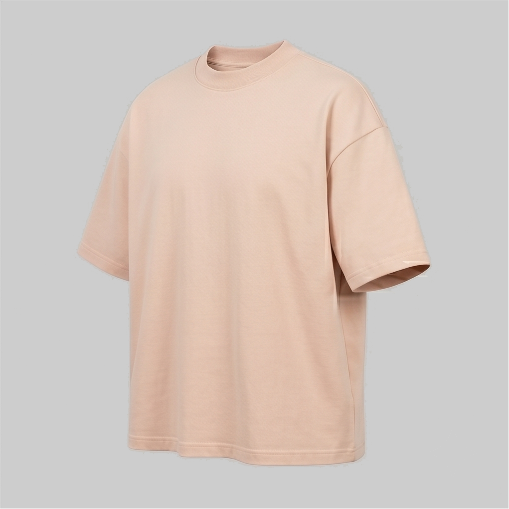 Playera Oversize Beige 300G — vista 4