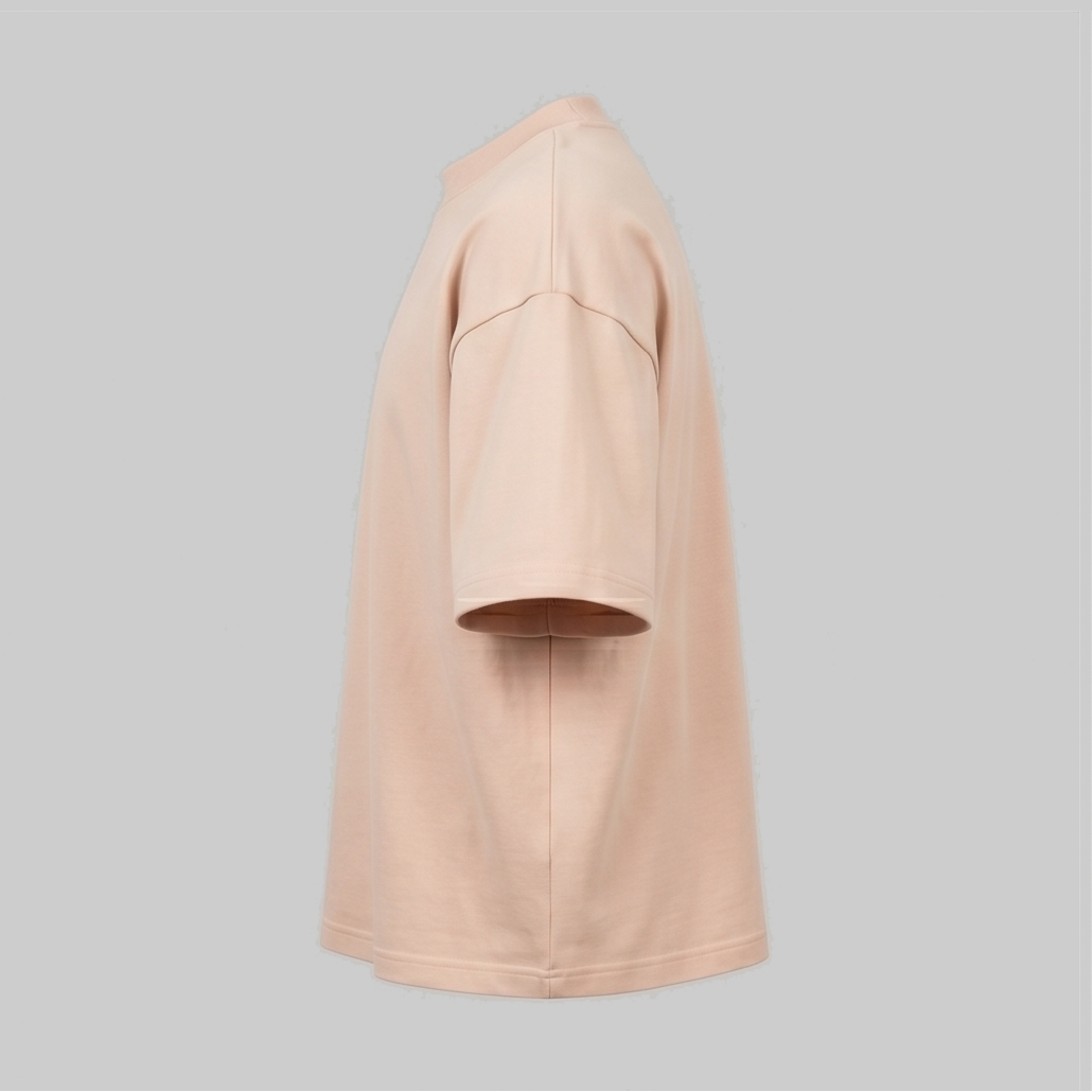 Playera Oversize Beige 300G — vista 3