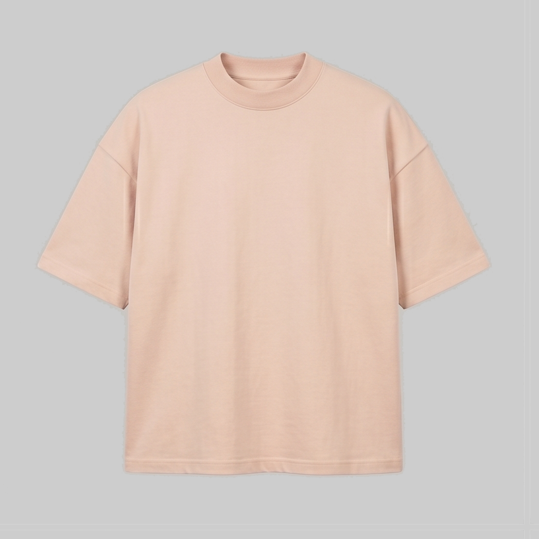 Playera Oversize Beige 300G