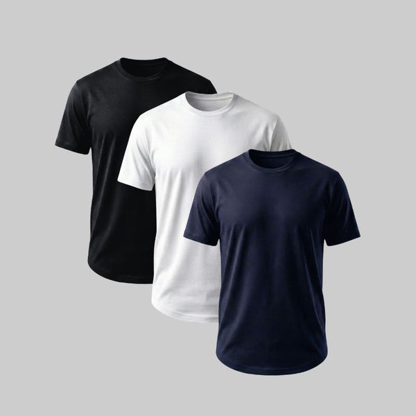 Playera con Corte Curvo Pack 3