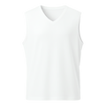 Camiseta Blanca Sin Mangas Cuello en V