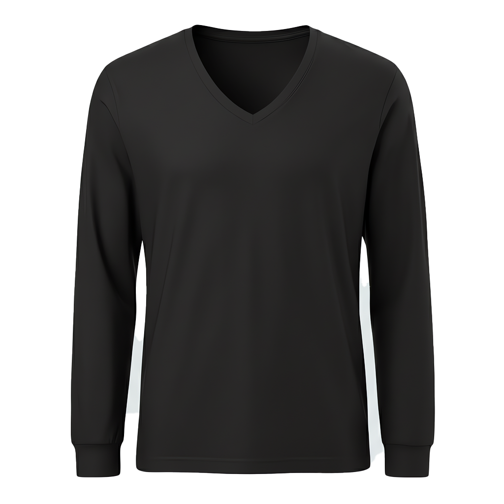 Playera manga larga Cuello en V