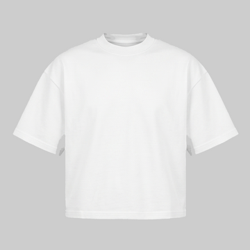 Playera Boxy Fit Blanca 260G