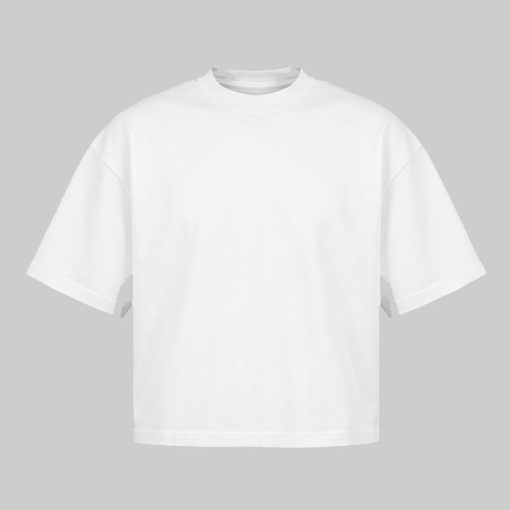 Playera Boxy Fit Blanca 260G