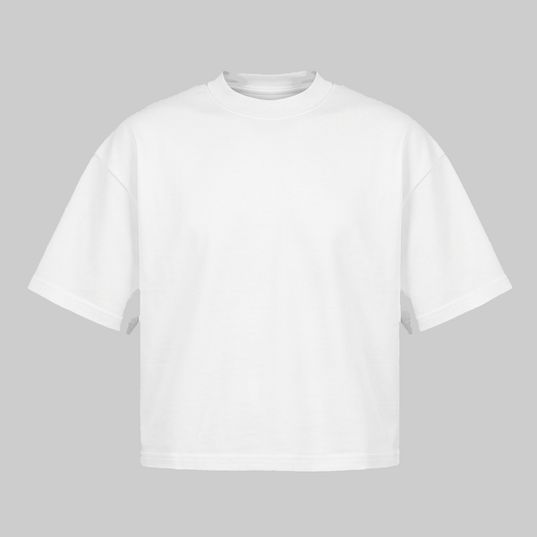 Playera Boxy Fit Blanca 260G
