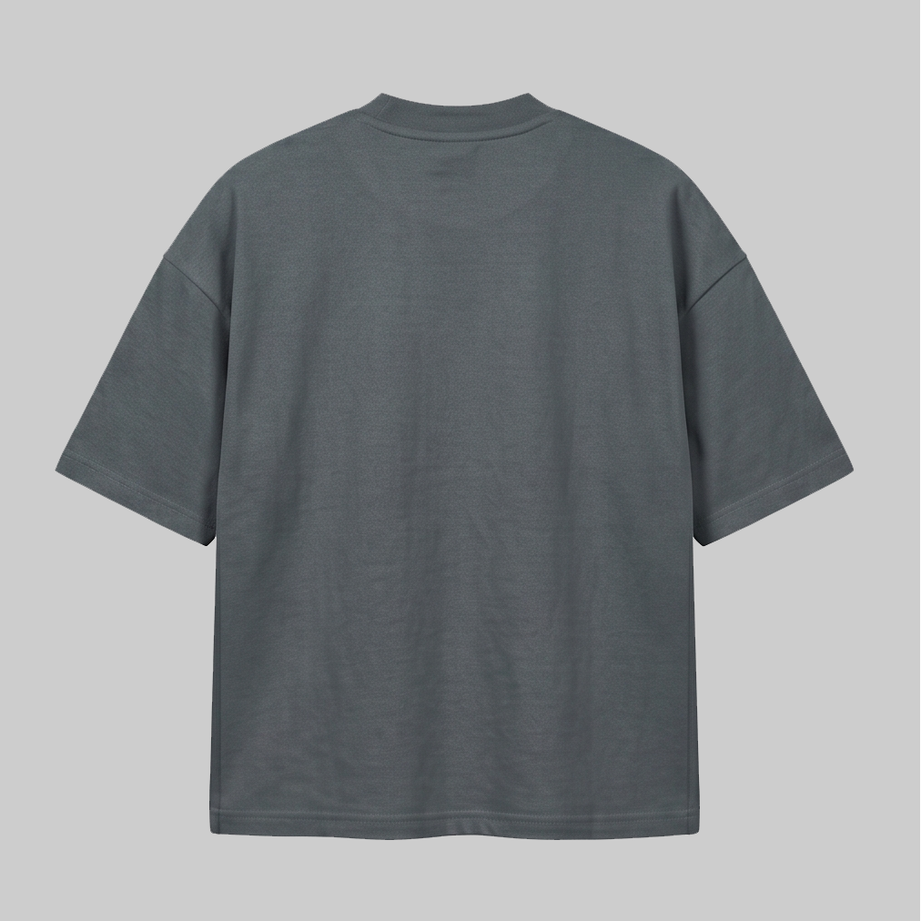 Playera Oversize Gris 300G