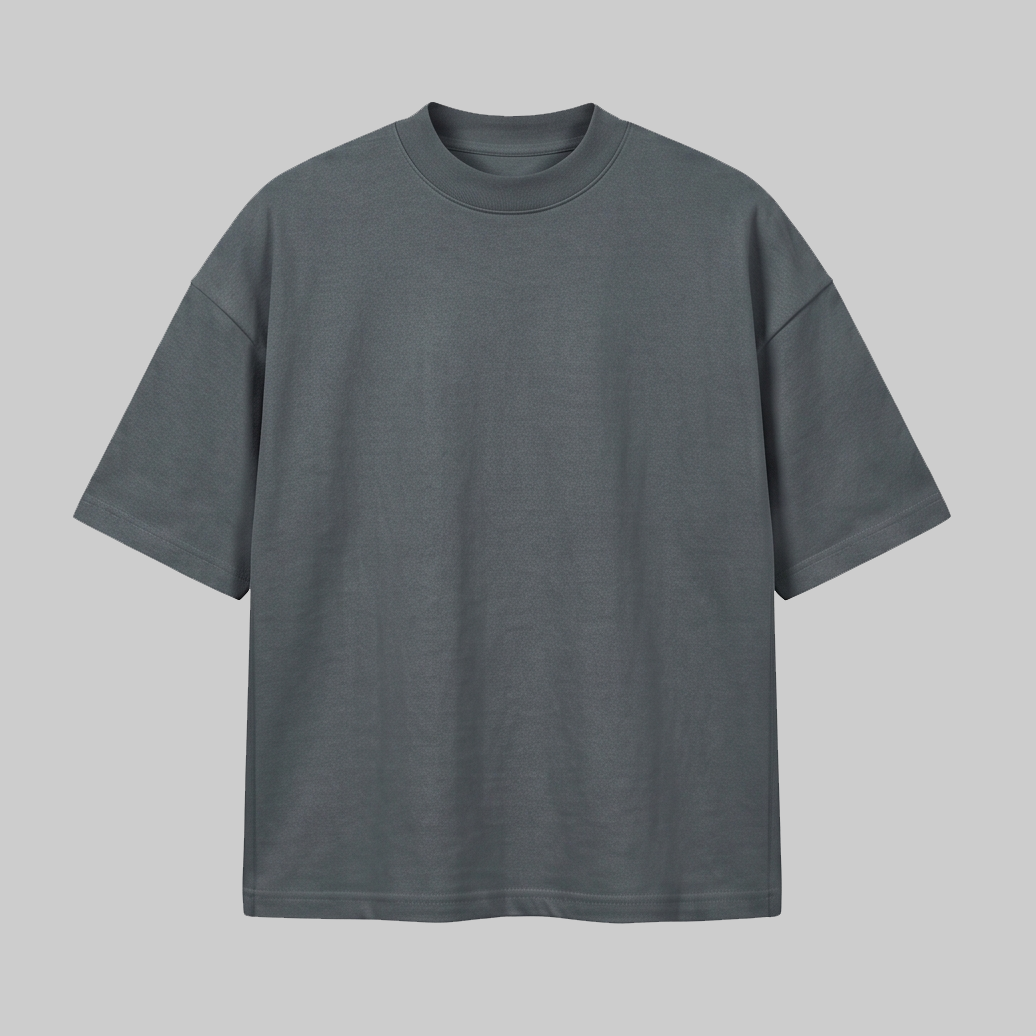 Playera Oversize Gris 300G