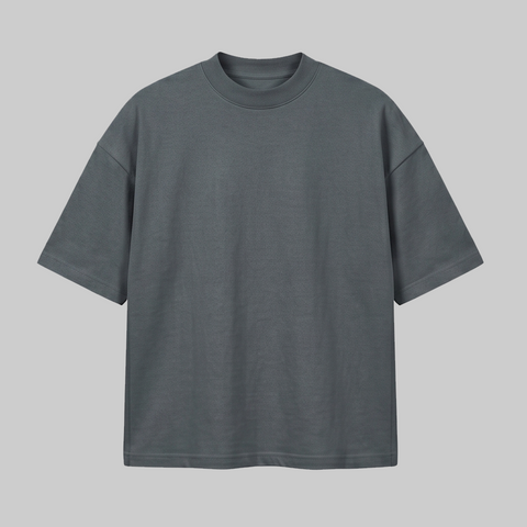 Playera Oversize Gris 300G