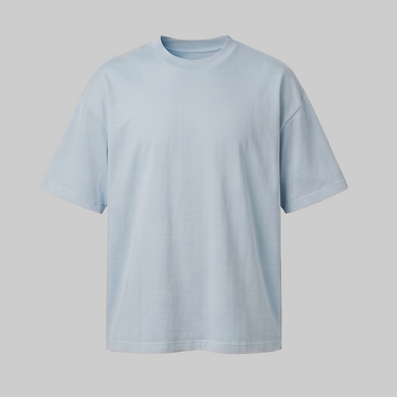 Playera Oversize Gris Azulado