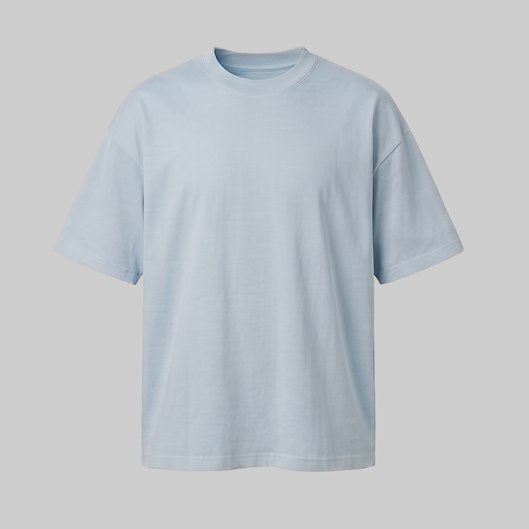 Playera Oversize Gris Azulado
