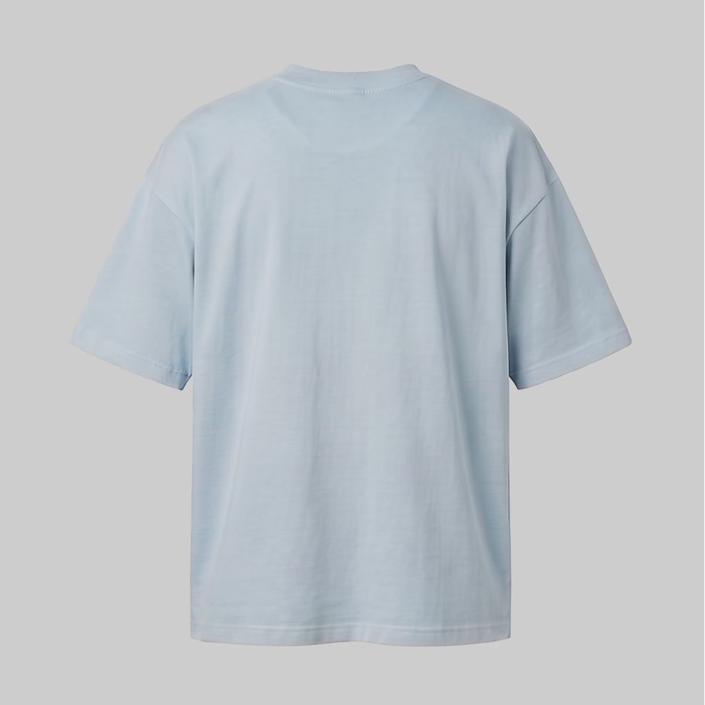 Playera Oversize Gris Azulado