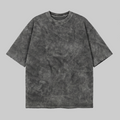 Playera Acid Wash Gris Oversize 240G