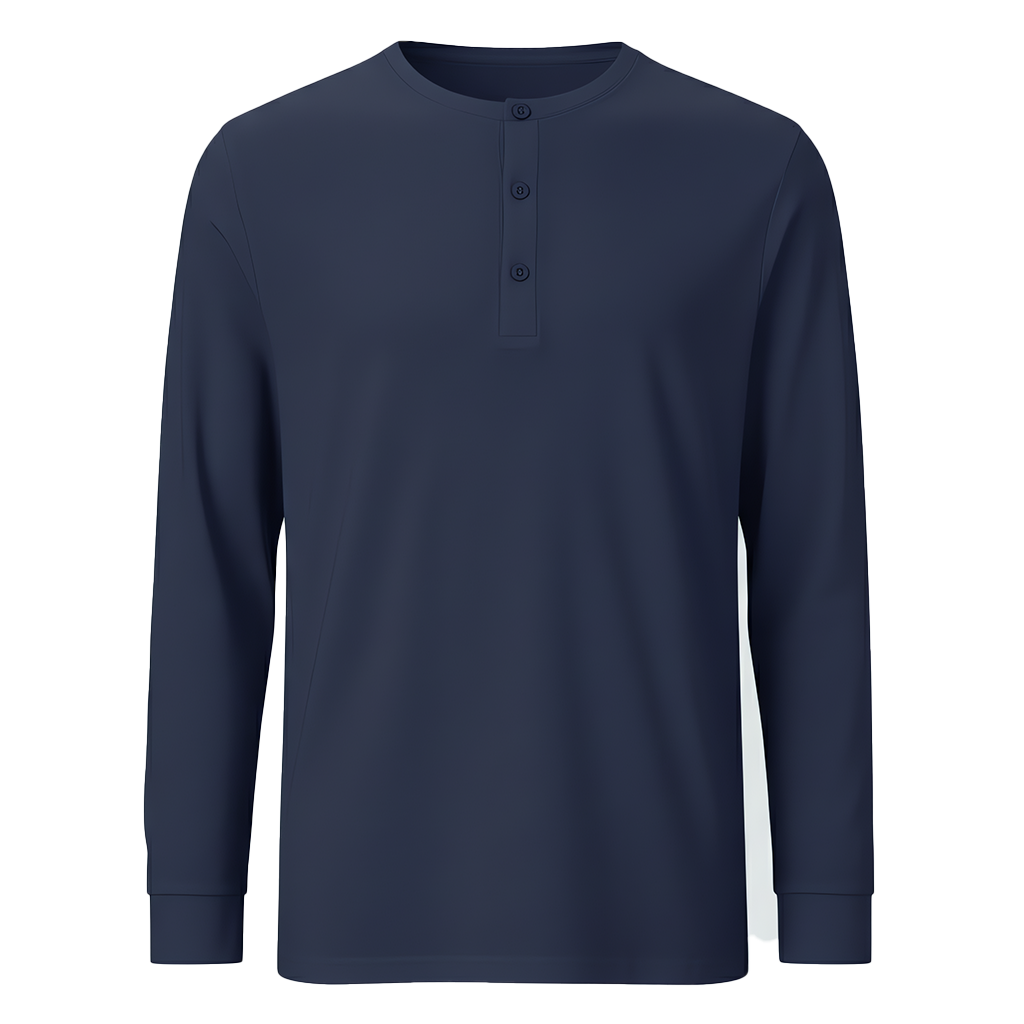 Camiseta con Botones Manga Larga