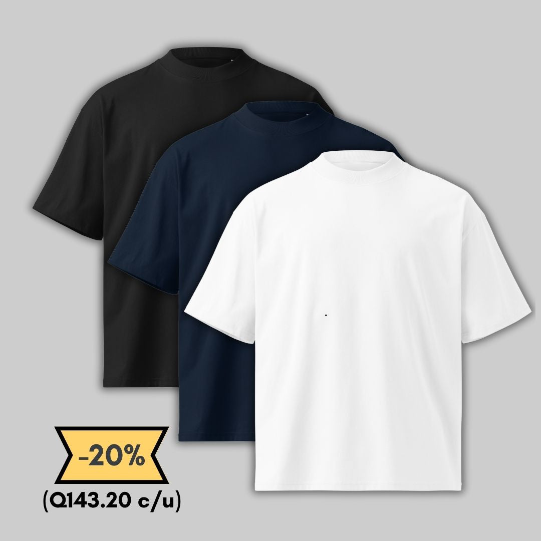 Playera Oversize Pack 3