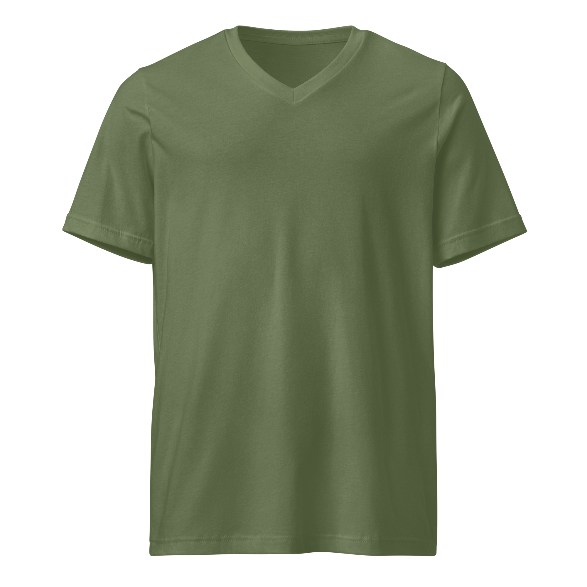 Playera Verde de Algodón Cuello en V
