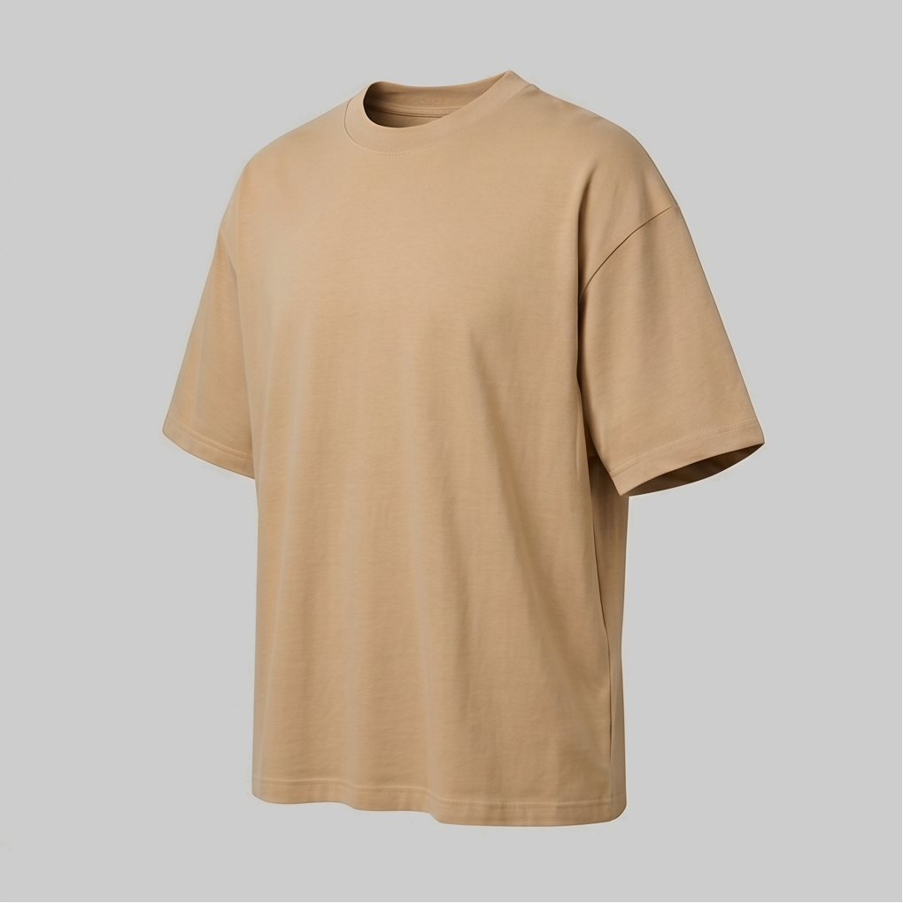 Playera Oversize Beige — vista 4