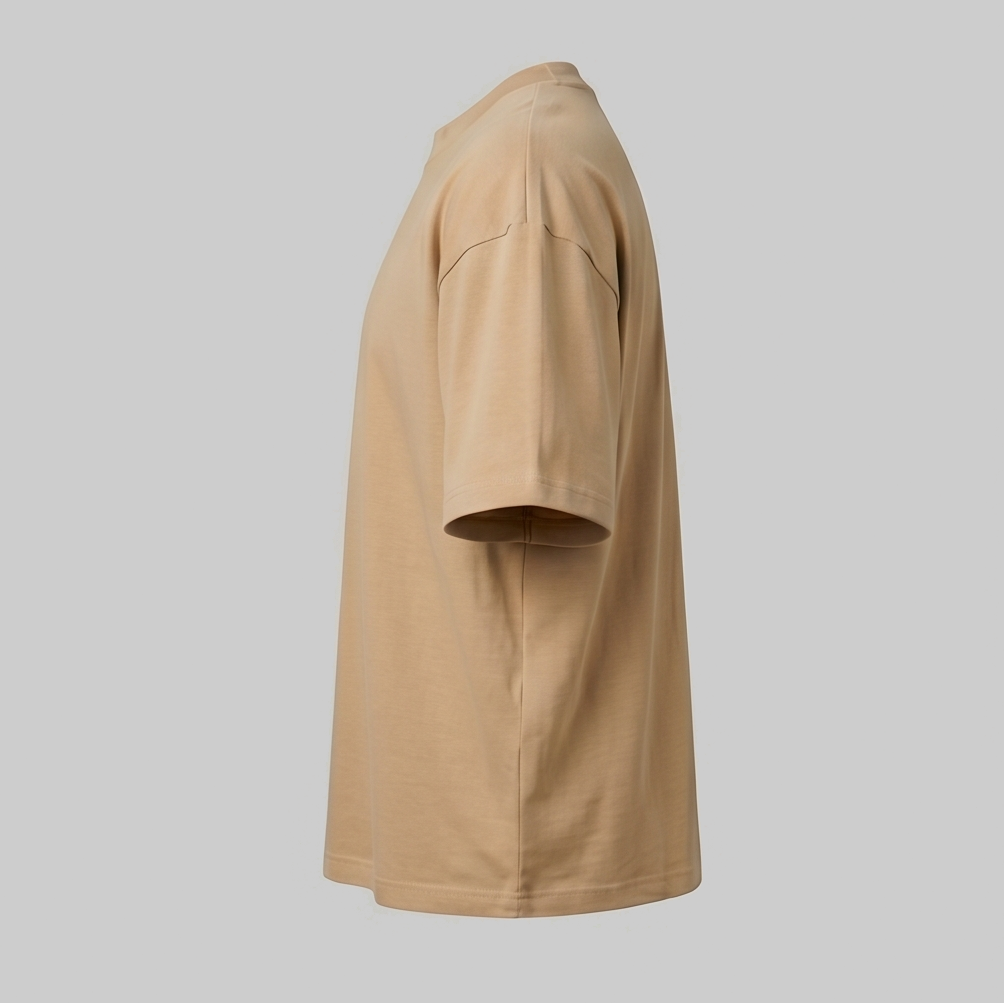 Playera Oversize Beige — vista 3