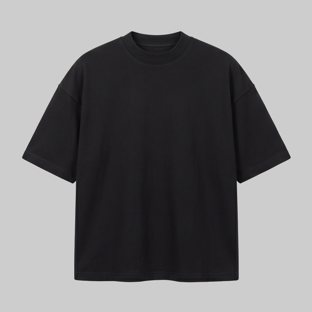 Playera Oversize Negra 300G