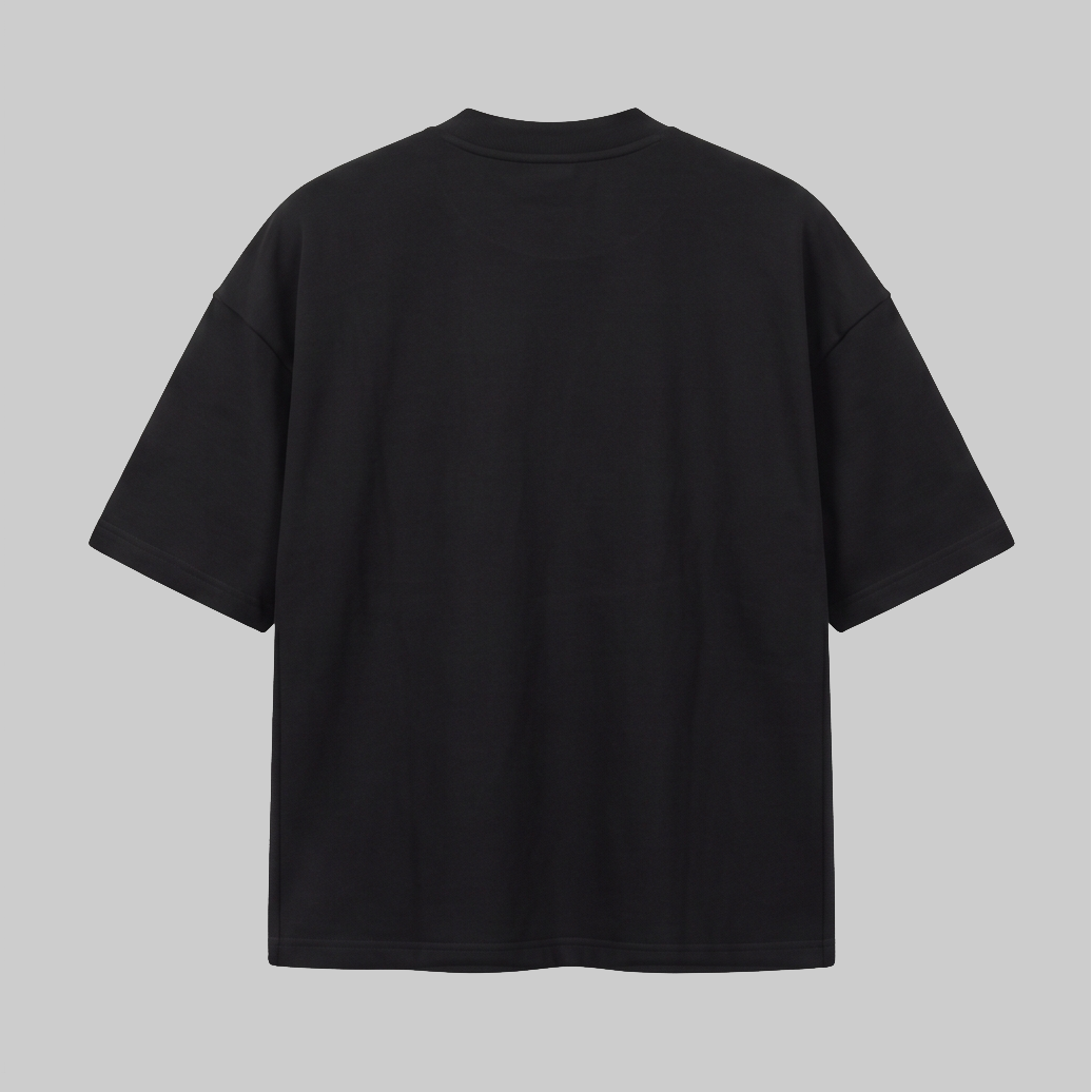 Playera Oversize Negra 300G — vista 2