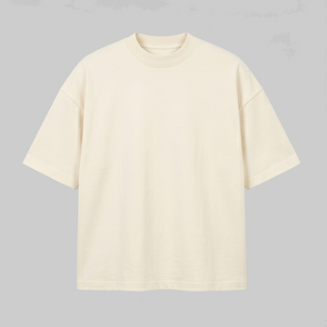 Playera Oversize Blanca Marfil 300G