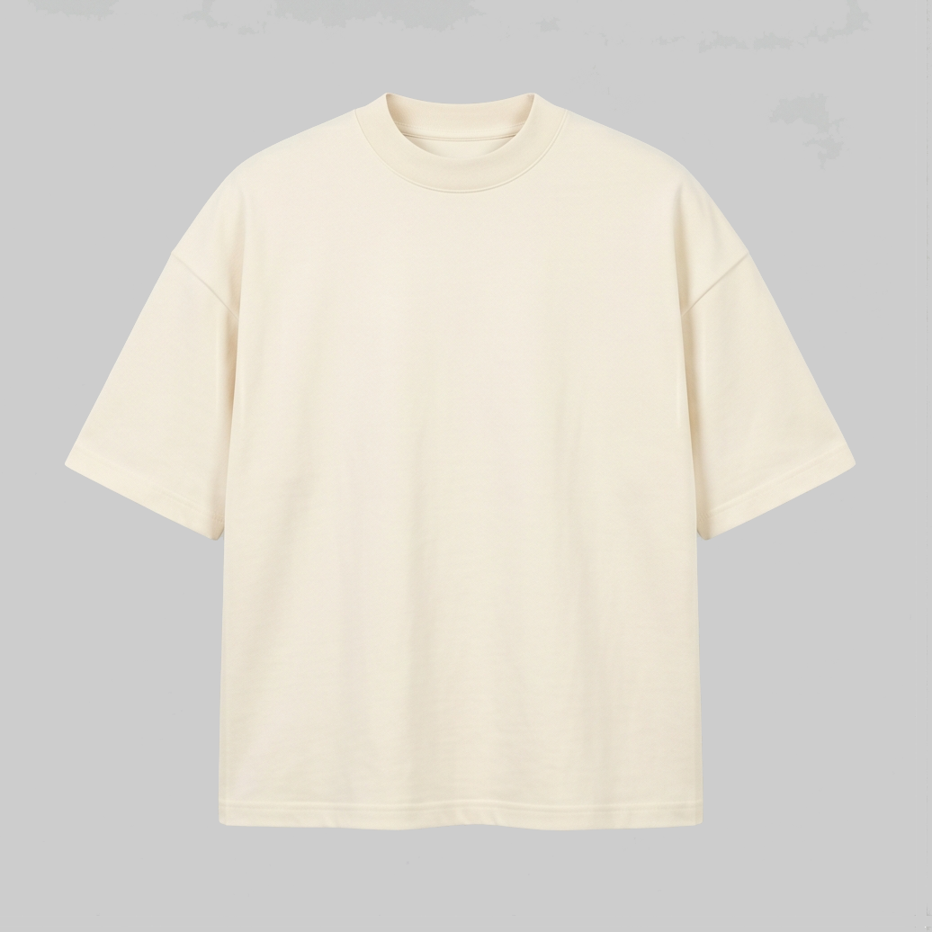Playera Oversize Blanca Marfil 300G