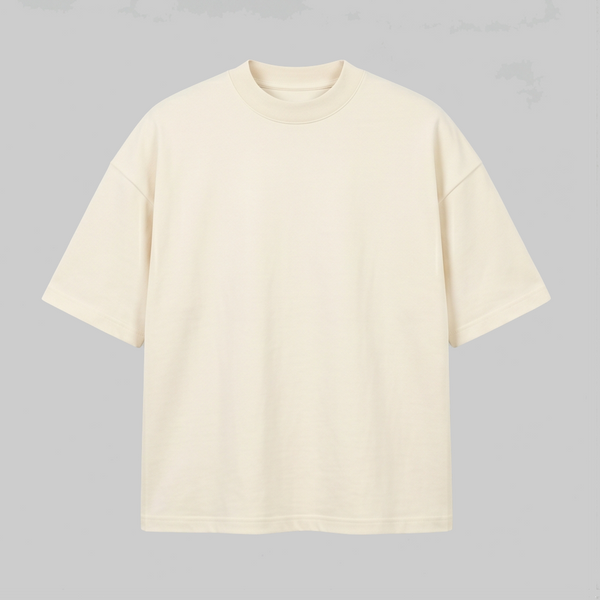 Playera Oversize Blanca Marfil 300G