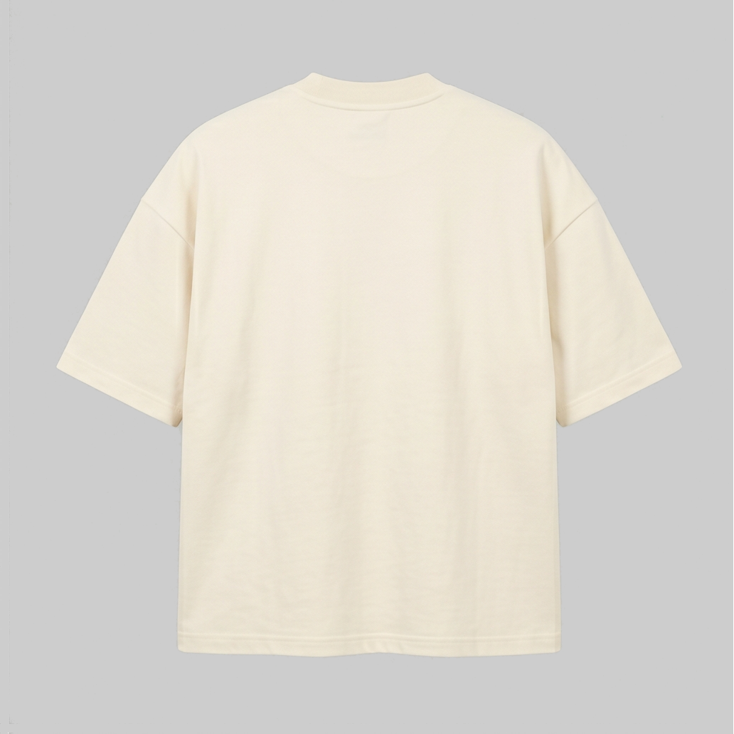 Playera Oversize Blanca Marfil 300G — vista 2