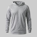 Playera Gris manga larga con capucha