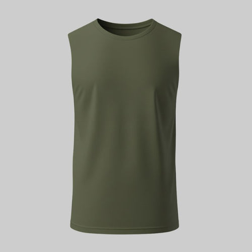 Camiseta Verde Sin Mangas — vista 2