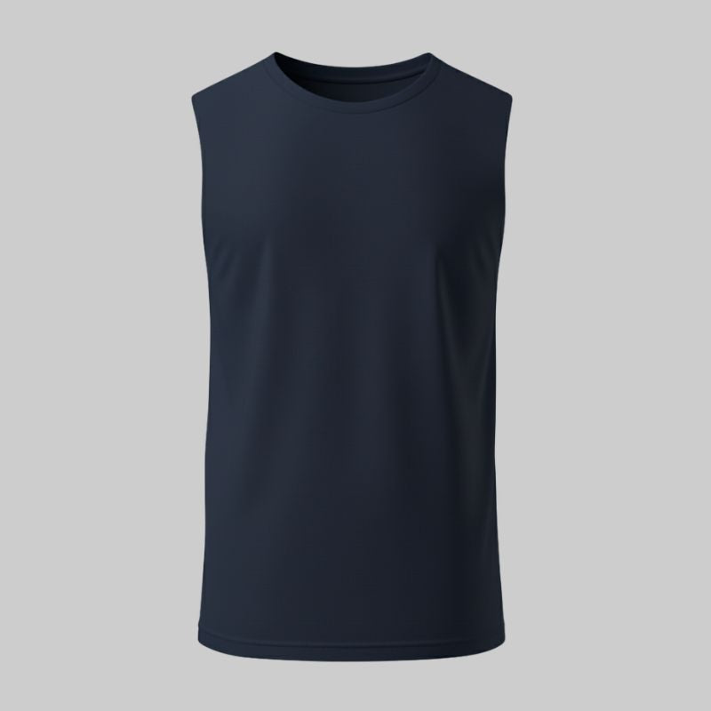 Camiseta Azul Sin Mangas