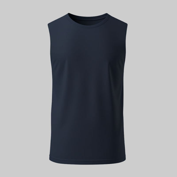 Camiseta Azul Sin Mangas