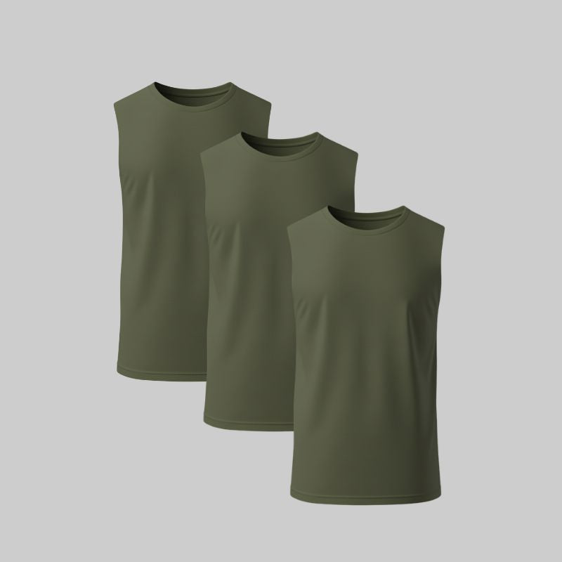 T-shirt noir sans manches