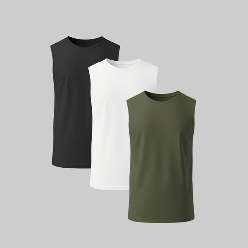 Camiseta Sin Mangas Pack 3