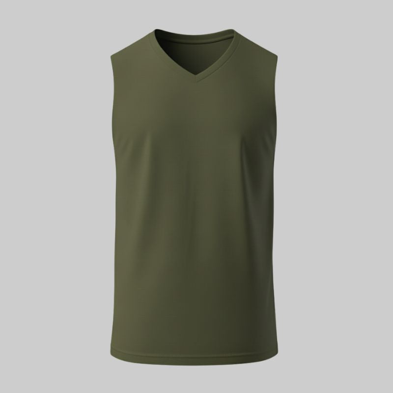 Sleeveless V-Neck T-Shirt