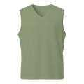 Camiseta Verde Sin Mangas Cuello en V