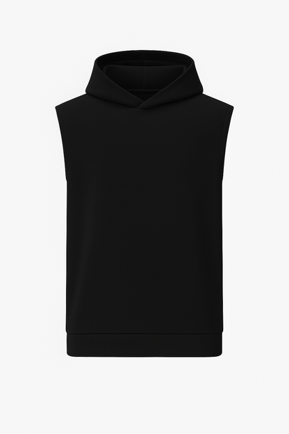 T-shirt noir sans manches