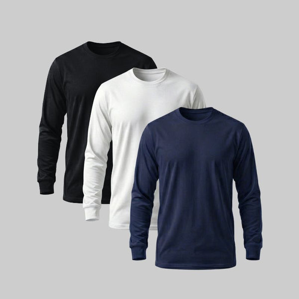 Playera manga larga Pack 3