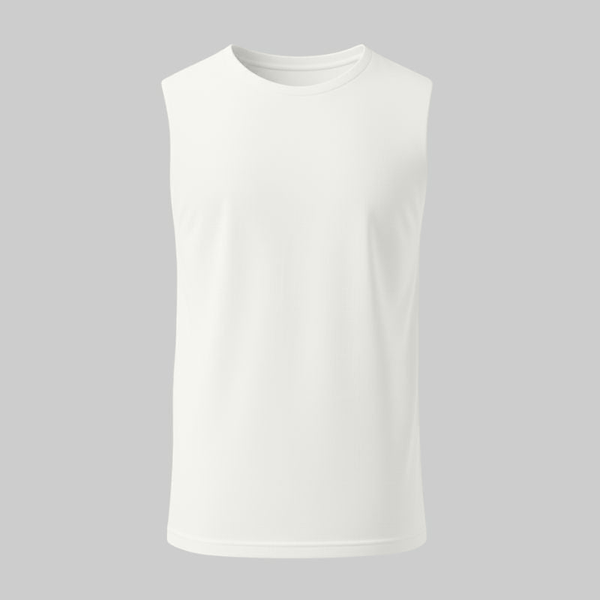 Camiseta Blanca Sin Mangas - tono uniforme HdT