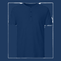 Camiseta con Botones Azul - tono uniforme HdT