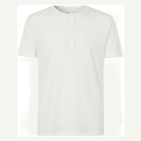Camiseta con Botones Blanca - tono uniforme HdT