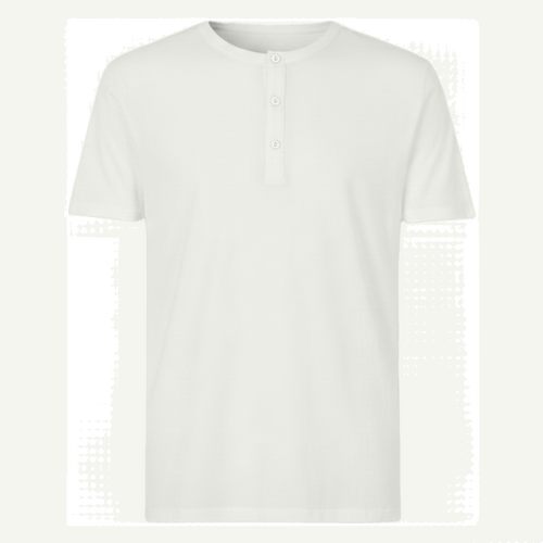 Camiseta con Botones Blanca - tono uniforme HdT